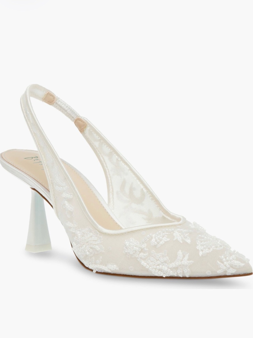 Betsey Johnson Women's Nikki Embroidered Slingback Heels